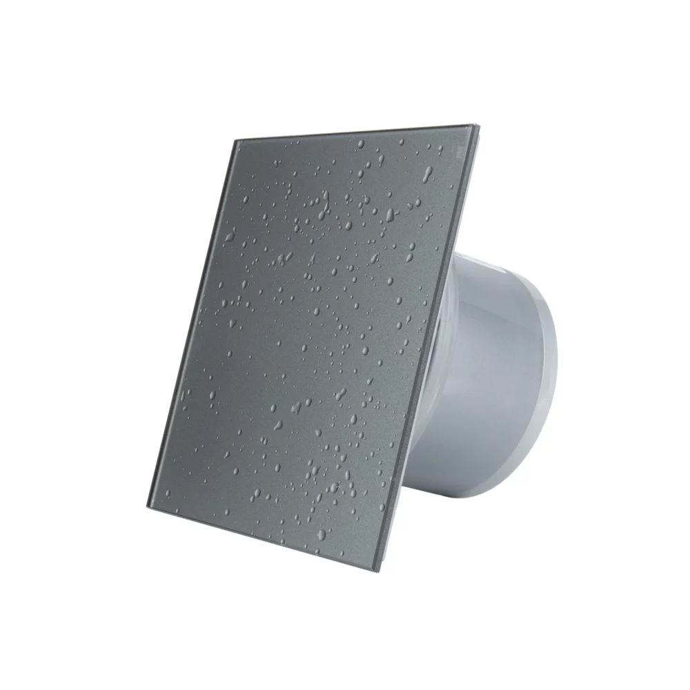 Ventilator baie MMotors gri inchis cu picaturi si evacuare 38 mm 16W