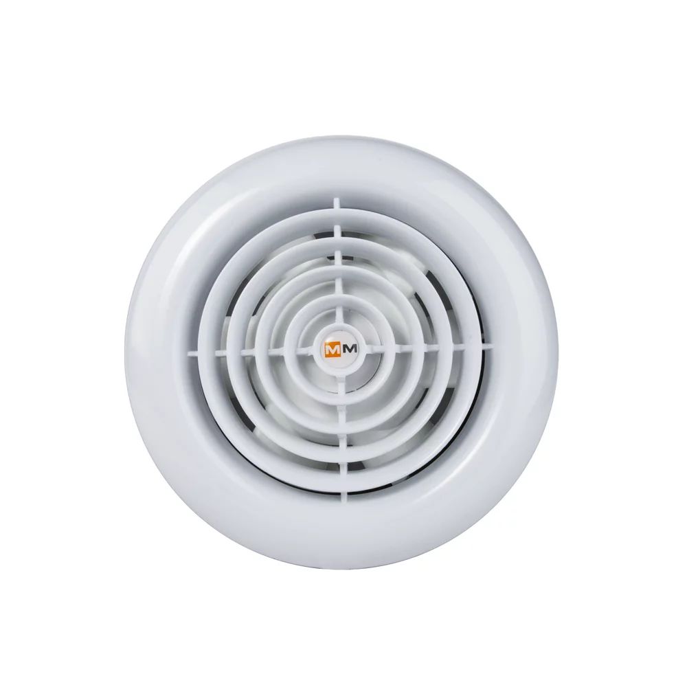 Ventilator baie MMotors MM circular alb cu evacuare 19W