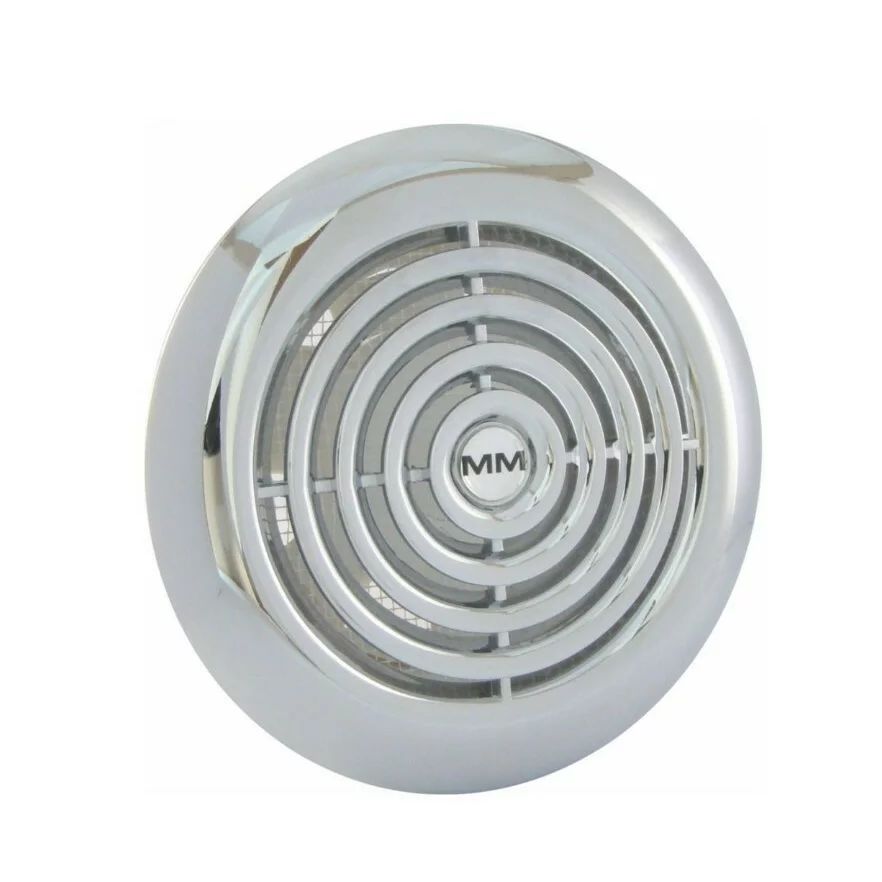 Ventilator baie MMotors MM Lux circular crom cu evacuare 19W