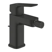 Baterie bideu monocomanda Grohe Cubeo cu ventil Pop-Up negru mat