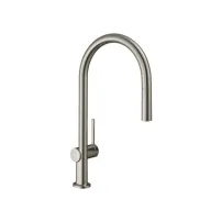 Baterie bucatarie cu dus extractibil crom periat Hansgrohe Talis M54 210 cu 1 jet