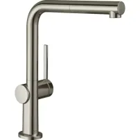 Baterie bucatarie cu dus extractibil Hansgrohe Talis M54 270 cu 1 jet pentru incalzitoare cu presiune scazuta finisaj otel inoxidabil