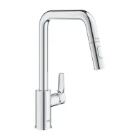 Baterie bucatarie cu dus extractibil Grohe Eurosmart crom lucios 2 functii