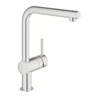 Baterie bucatarie cu dus extractibil Grohe Minta crom periat Supersteel
