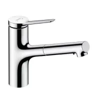 Baterie bucatarie cu dus extractibil Hansgrohe Zesis M33 150 Eco lite cu 2 jeturi