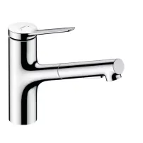 Baterie bucatarie cu dus extractibil Hansgrohe Zesis M33 150 sBox cu 2 jeturi
