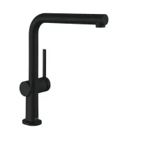 Baterie bucatarie cu dus extractibil negru mat Hansgrohe Talis M54 270 Eco cu 1 jet
