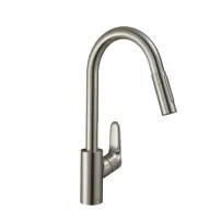 Baterie bucatarie cu dus extractibil Hansgrohe Focus 240 inox