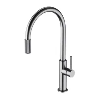 Baterie bucatarie nichel Omnires Switch cu 3 cai, pentru apa filtrata