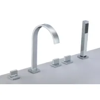 Baterie cada-dus Inter Ceramic dubla comanda crom cu set de dus