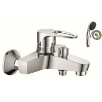 Baterie cada-dus Inter Ceramic Runde monocomanda crom lucios cu set de dus