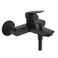 Baterie cada-dus monocomanda negru mat Hansgrohe Logis
