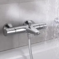 Baterie cada-dus termostatata Grohe Precision Start crom lucios
