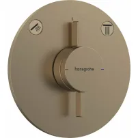 Baterie dus incastrata bronz periat Hansgrohe DuoTurn S 2 functii
