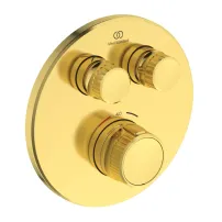 Baterie dus incastrata Ideal Standard Ceratherm Navigo fara corp ingropat auriu periat