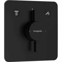 Baterie dus incastrata negru mat Hansgrohe DuoTurn Q 2 functii