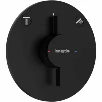 Baterie dus incastrata negru mat Hansgrohe DuoTurn S 2 functii
