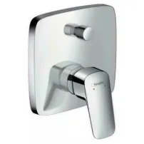 Baterie cada - dus incastrata Hansgrohe Logis patrata crom lucios