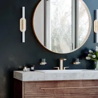 Baterie lavoar Hansgrohe Metropol dubla comanda finisaj bronz periat