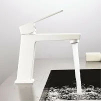 Baterie lavoar Inter Ceramic Elinor monocomanda alb mat