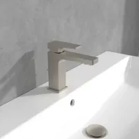 Baterie lavoar Villeroy&Boch Architectura Square nichel periat cu ventil Pop-Up