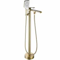 Baterie monocomanda pentru cada freestanding auriu Rea HASS