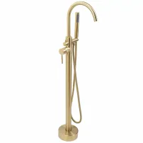 Baterie monocomanda pentru cada freestanding auriu Rea Flores