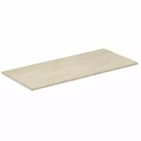 Blat pentru lavoar maro deschis lemn Ideal Standard Connect Air fara decupaj 100 cm