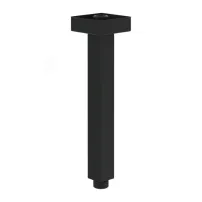 Brat de dus Villeroy&Boch Universal 22 cm negru mat cu montare pe tavan