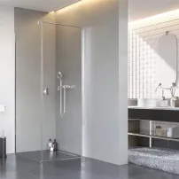Cabina de dus dreptunghiulara cu usa batanta Radaway Nes KDJ I 100x75 cm finisaj crom lucios-transparent dreapta