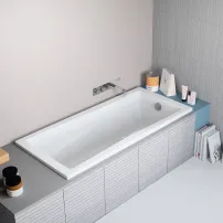Cada dreptunghiulara Radaway Arkadia acril 180x80 cm alb lucios