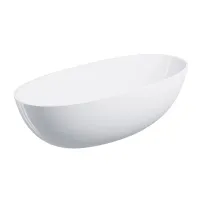 Cada freestanding compozit Omnires Shell M+ finisaj alb lucios 175x78 cm
