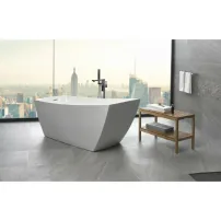 Cada freestanding Inter Ceramic acril alb 170x77 cm
