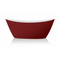 Cada freestanding Inter Ceramic rosu-alb 170x80 cm