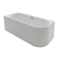 Cada freestanding Kreiner Andrea 175x75 cm finisaj alb stanga lipita de perete, BTW