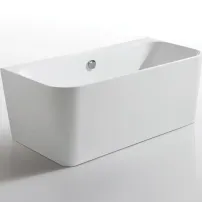 Cada freestanding Kreiner Maggie 160x75 cm finisaj alb lipita de perete, BTW