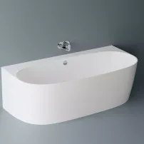 Cada ovala din compozit Marmite Como 180x86 cm lipita de perete, BTW