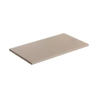 Cadita de dus compozit Omnires AquaRock M+ dreptunghiulara bej dune mat 80x140 cm