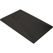 Cadita de dus dreptunghiulara Deante Correo din granit negru 100x70 cm