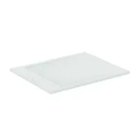 Cadita de dus dreptunghiulara Ideal Standard i.life Ultra Flat S alb pur 100x80 cm