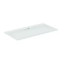 Cadita de dus dreptunghiulara Ideal Standard i.life Ultra Flat S alb pur 160x80 cm