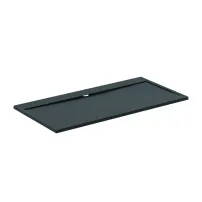 Cadita de dus dreptunghiulara Ideal Standard i.life Ultra Flat S negru intens 180x90 cm