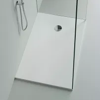 Cadita de dus dreptunghiulara Marmite Burgos 120x80 cm alb mat