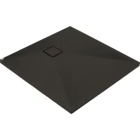 Cadita de dus patrata Deante Correo din granit negru 80x80 cm