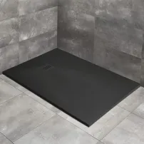 Cadita dus compozit dreptunghiulara Radaway Kyntos F 110x90 cm negru