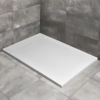Cadita dus compozit dreptunghiulara Radaway Teos F 100x80 cm alb