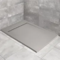 Cadita dus compozit dreptunghiulara Radaway Teos F 210x100 cm gri-cemento