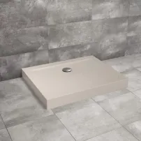 Cadita dus dreptunghiulara Radaway Doros D Compact Stone 110x80 cm acril casmir