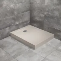 Cadita dus dreptunghiulara Radaway Doros F Compact Stone 120x90 cm acril casmir