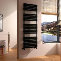 Calorifer de baie portprosop Rune Lani 1500x500 mm negru mat